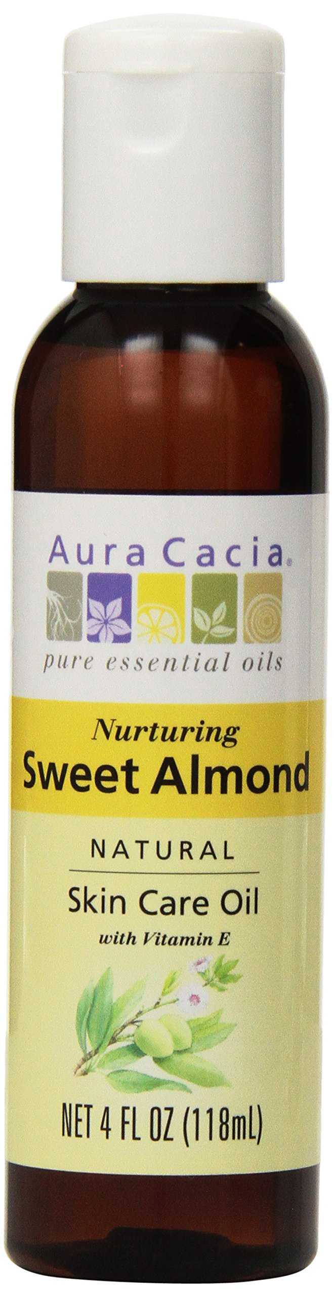 Aura Cacia, Sweet Almond Oil, 4 oz liquid