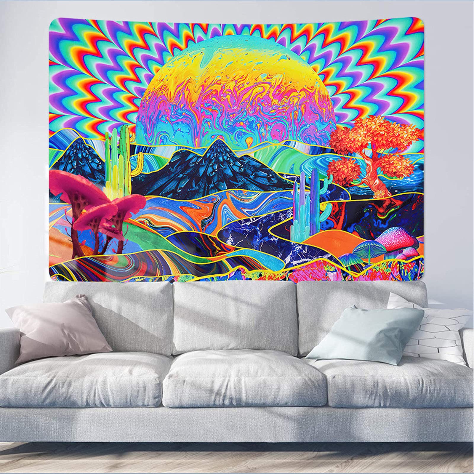 Tapisserie ciel étoilé pour chambre ado créant une ambiance galaxie