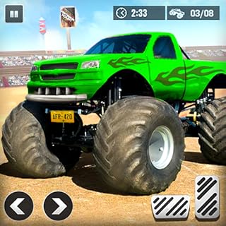 Extreme Demolition Blue Monster Truck Simulator Battle Derby Game 2022