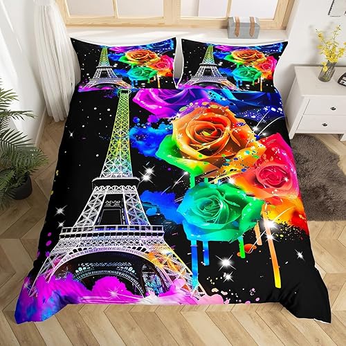 Miniatura 20 de feelyou - Juego de funda de edredón, diseño bohemio de mandala dorado; tamaños Gemelo, Completo, Queen y King; material de poliéster de microfibra