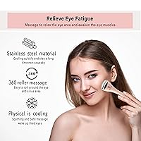 Vista 5 de AYTANA - Juego de mini rodillos de hielo y cara refrescante con bolsa, rodillos calmantes para ojos hinchados y masaje facial, herramientas faciales