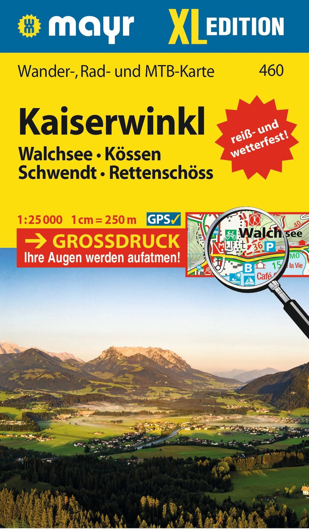 Mayr Wanderkarte Kaiserwinkl XL 1:25.000: Wander-, Rad- und Mountainbikekarte, extra grossdruck, reiß- und wetterfest