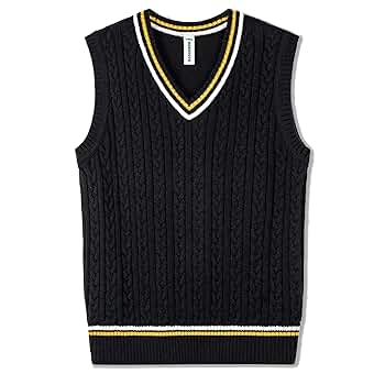 学校行事にも　bow.a WOOL VEST ネイビー Amazon.com: BOBOYOYO Boys Sweater Vest Unisex Cable Knit 100