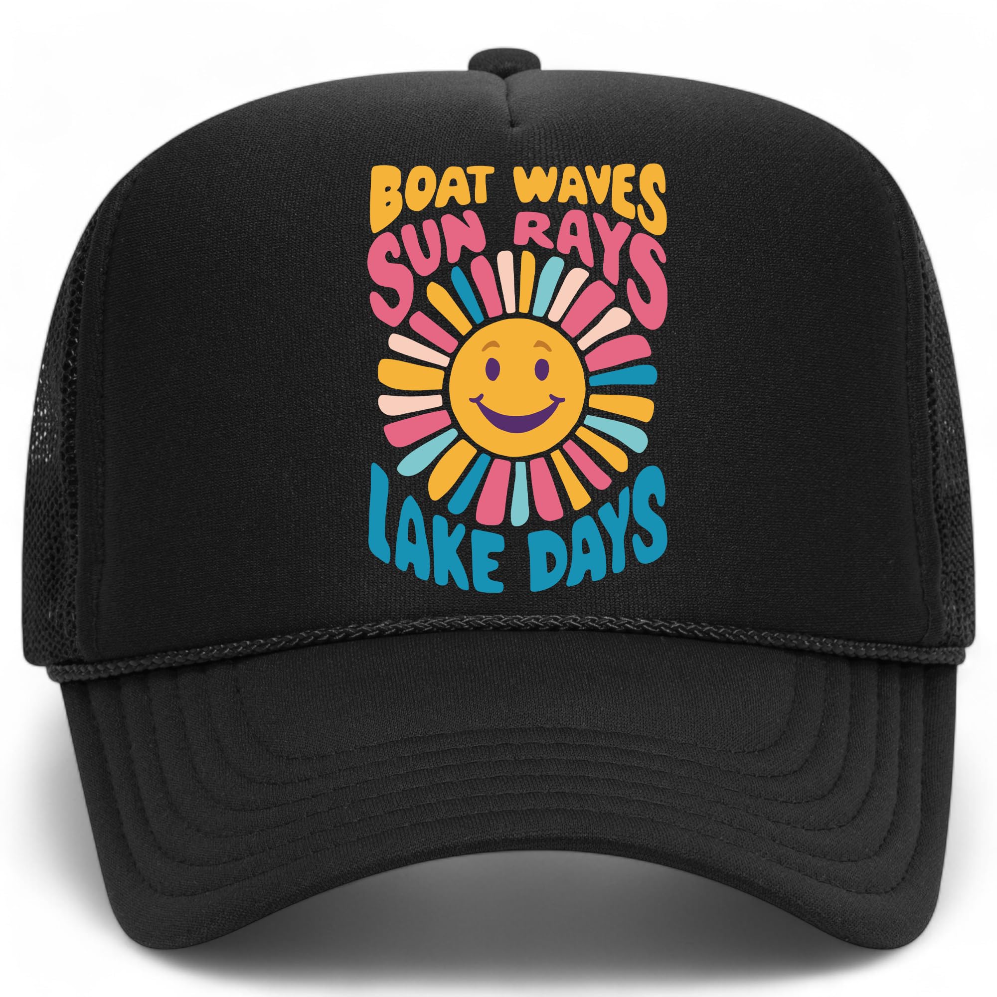 Boat Waves, Sun Rays, and Lake Days Trucker Hat