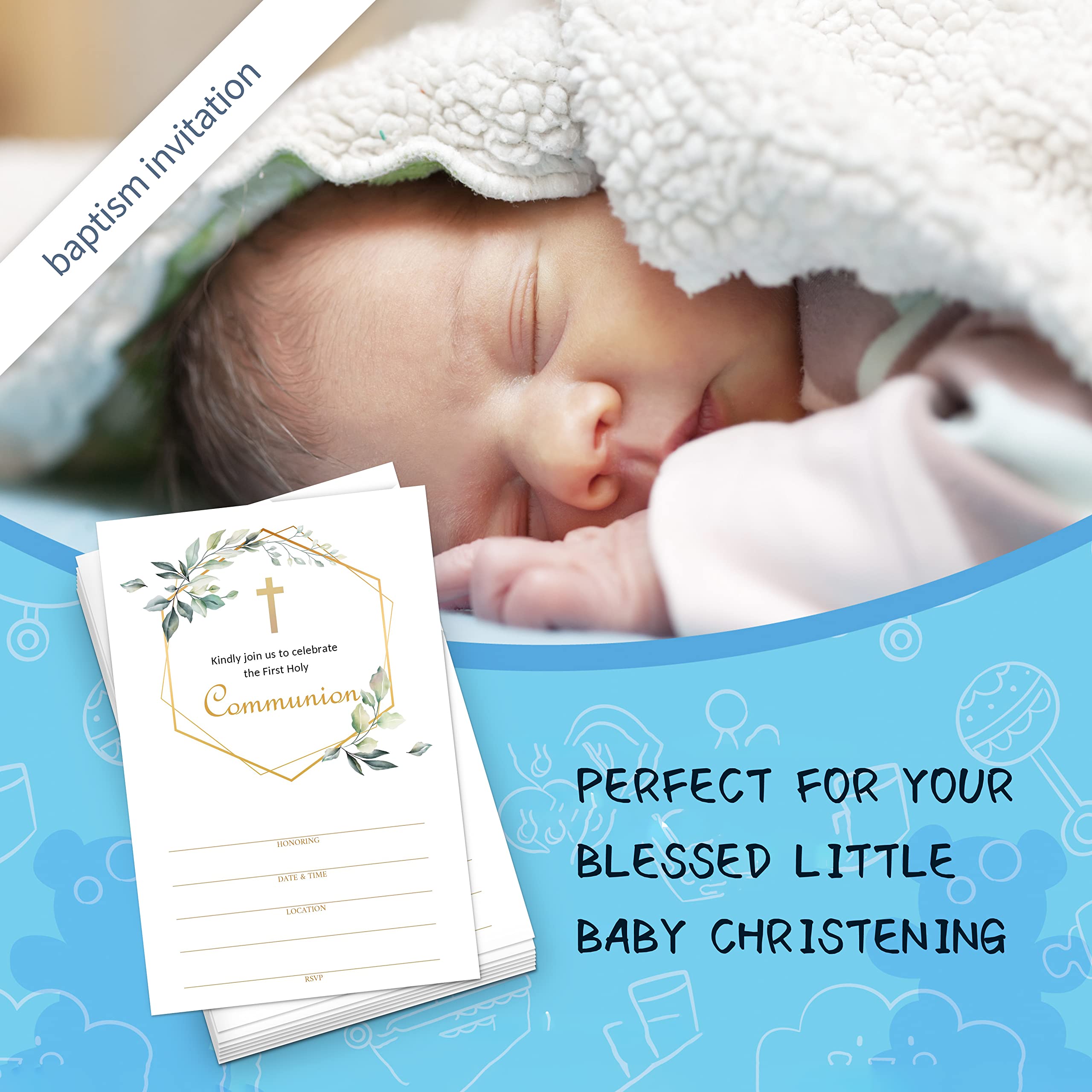 The Invite Lady First Holy Communion Thank You Cards