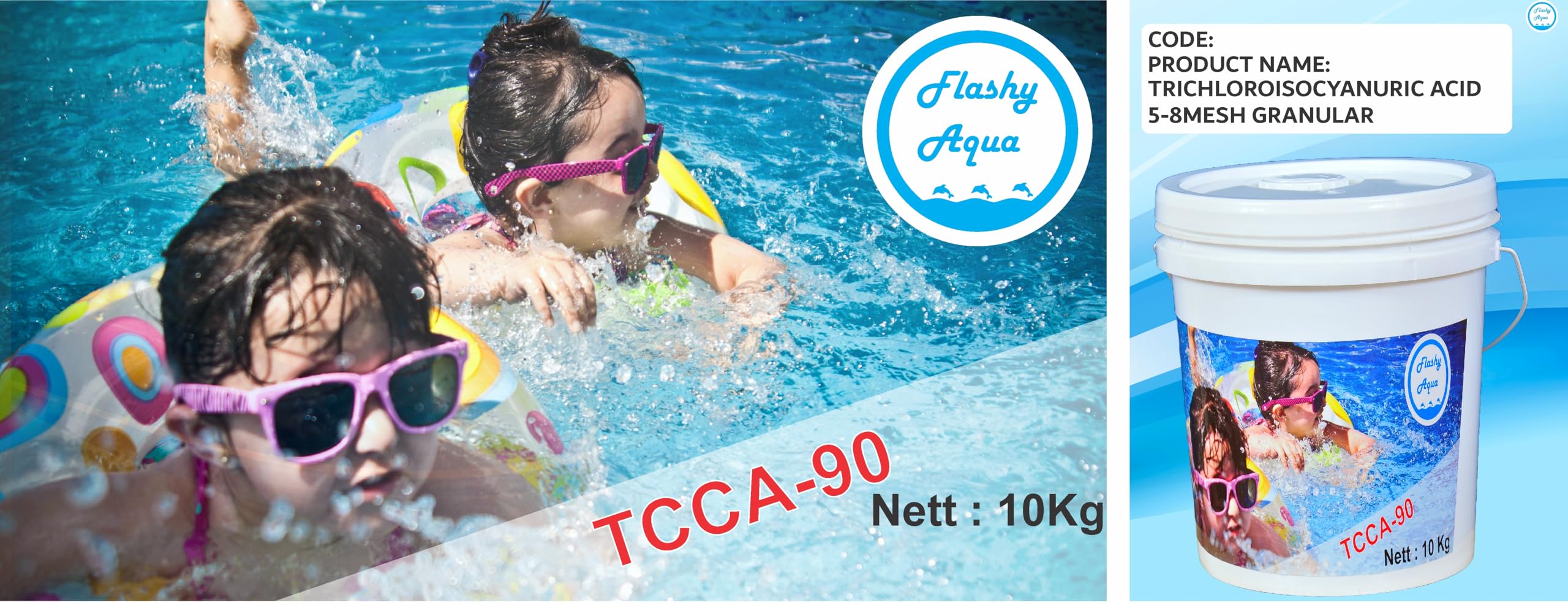 Flashy Aqua TCCA 90 Granules, Chlorine Granules for Swimming Pool -10 kgs Packing (B0D9QH8TY7) Amazon Price History, Amazon Price Tracker