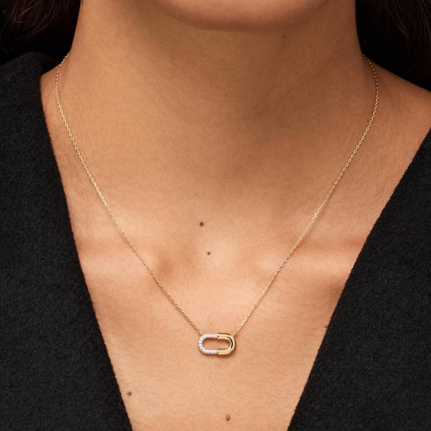 Ana Luisa Pendant Necklaces for Women - 14K Gold Plated and Silver Rhodium Necklace - Pearl, Heart, Circle, Moonstone, Gemstone, Knot Charm Styles - Hypoallergenic, Dainty, Trendy Layering Necklaces