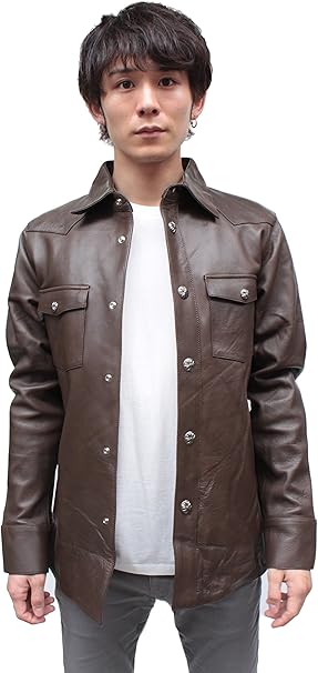 レザーシャツジャケット・ 革シャツ　KS 034 レザーシャツジャケット・ 革シャツ KS 034