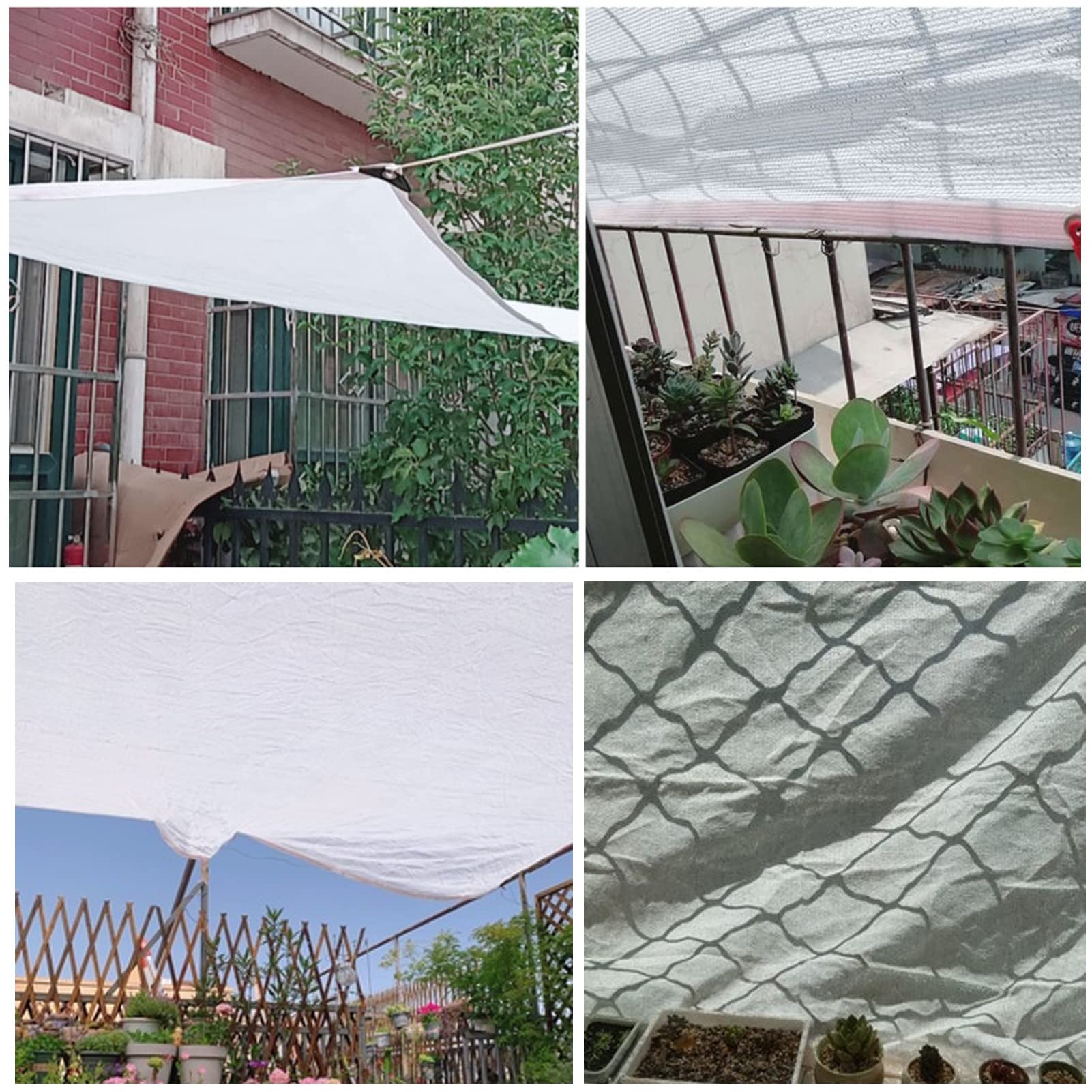 Red De Sombra Para Invernadero,85% Resistente A UV Bloqueador Solar Sombra Paño,Malla Sombreo,Vela De Sombra Con Ojales,Toldo, Para Planta Del Jardín De Flores Barn Patio (6x8m/19.7x26.2ft)