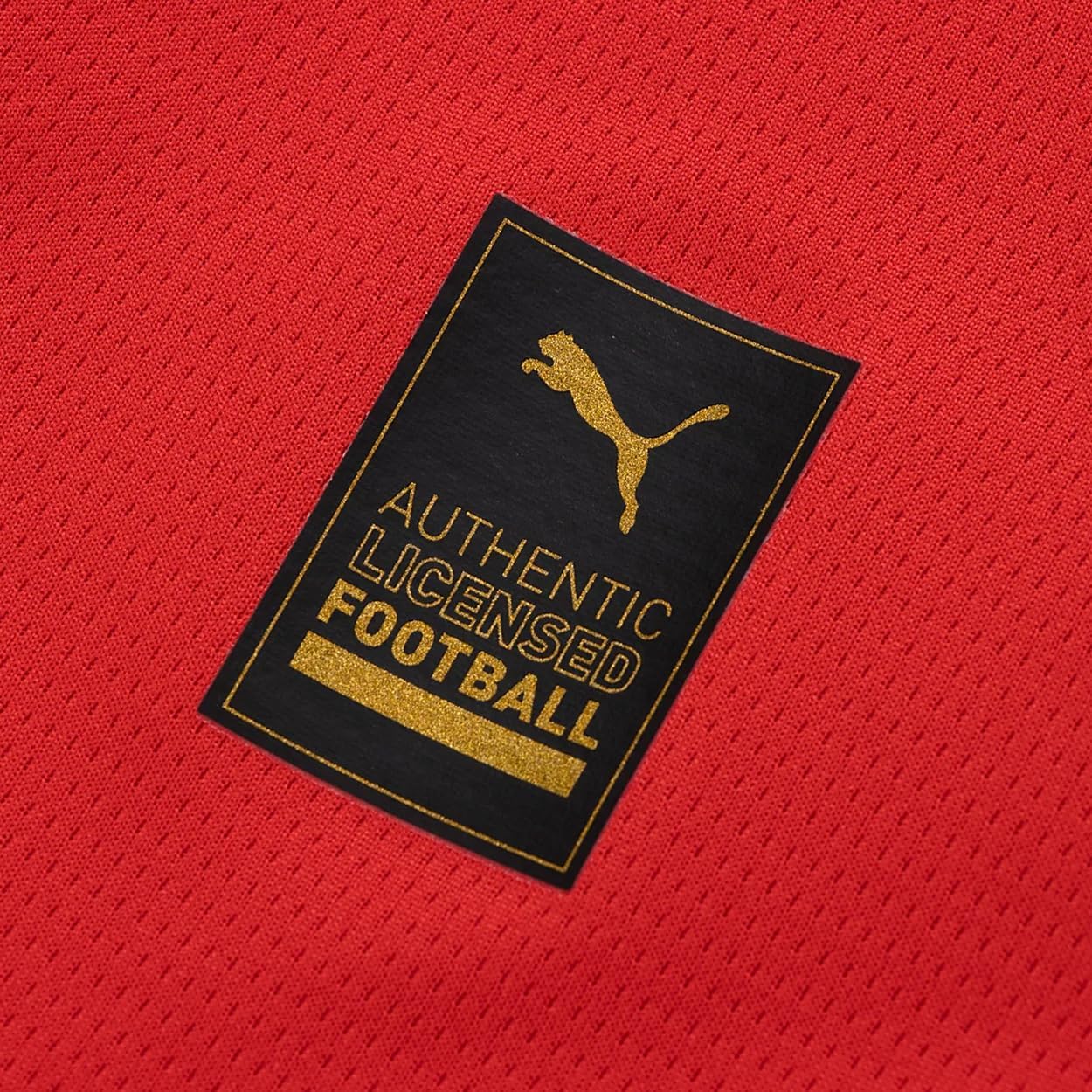 PUMA Mens Ac Milan Home Crew Neck Short Sleeve Jersey Casual - Red - Size XL