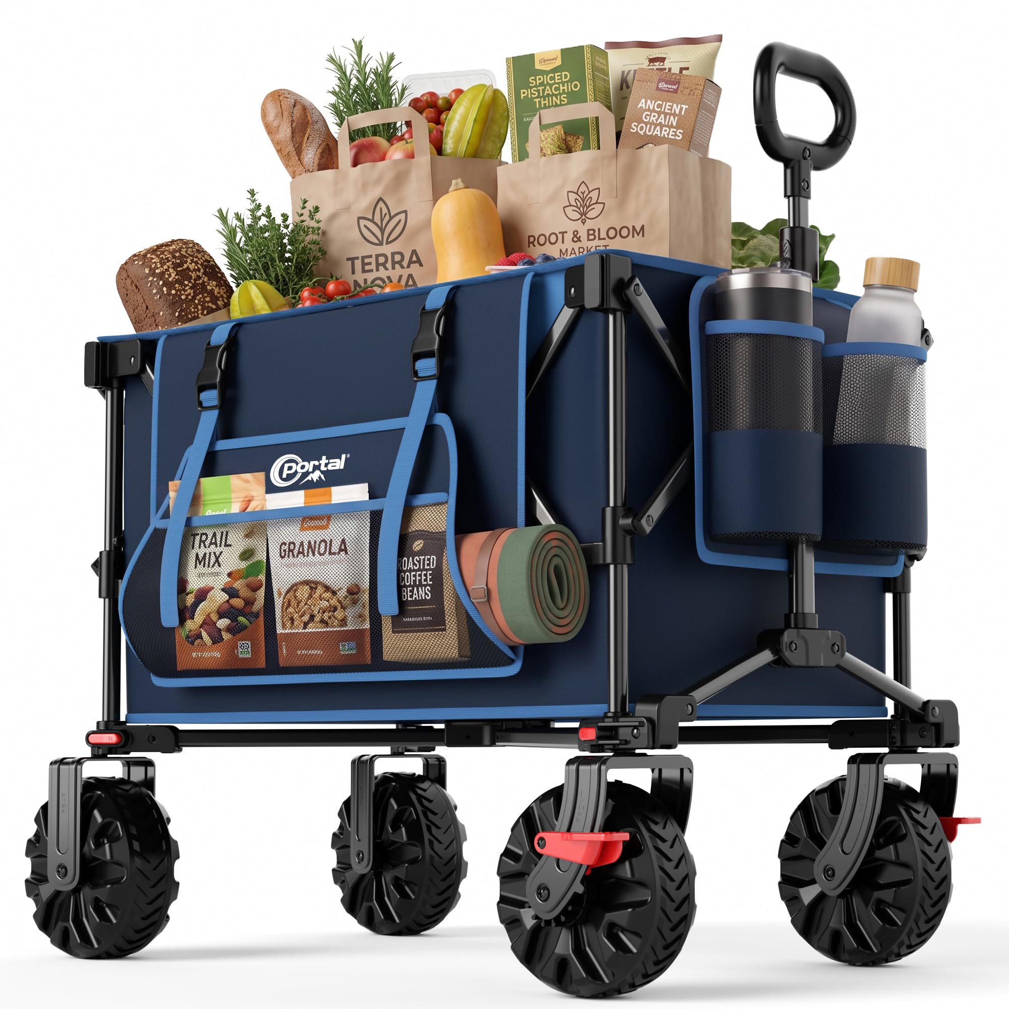 Portal Bollerwagen faltbar 250L 150kg mit Größe Reifen
