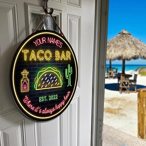 Miniatura 118 de Placa de pared de madera de bar de tequila mexicano personalizado, letrero de bar de México, letrero rústico para pub para el hogar, decoración de 01