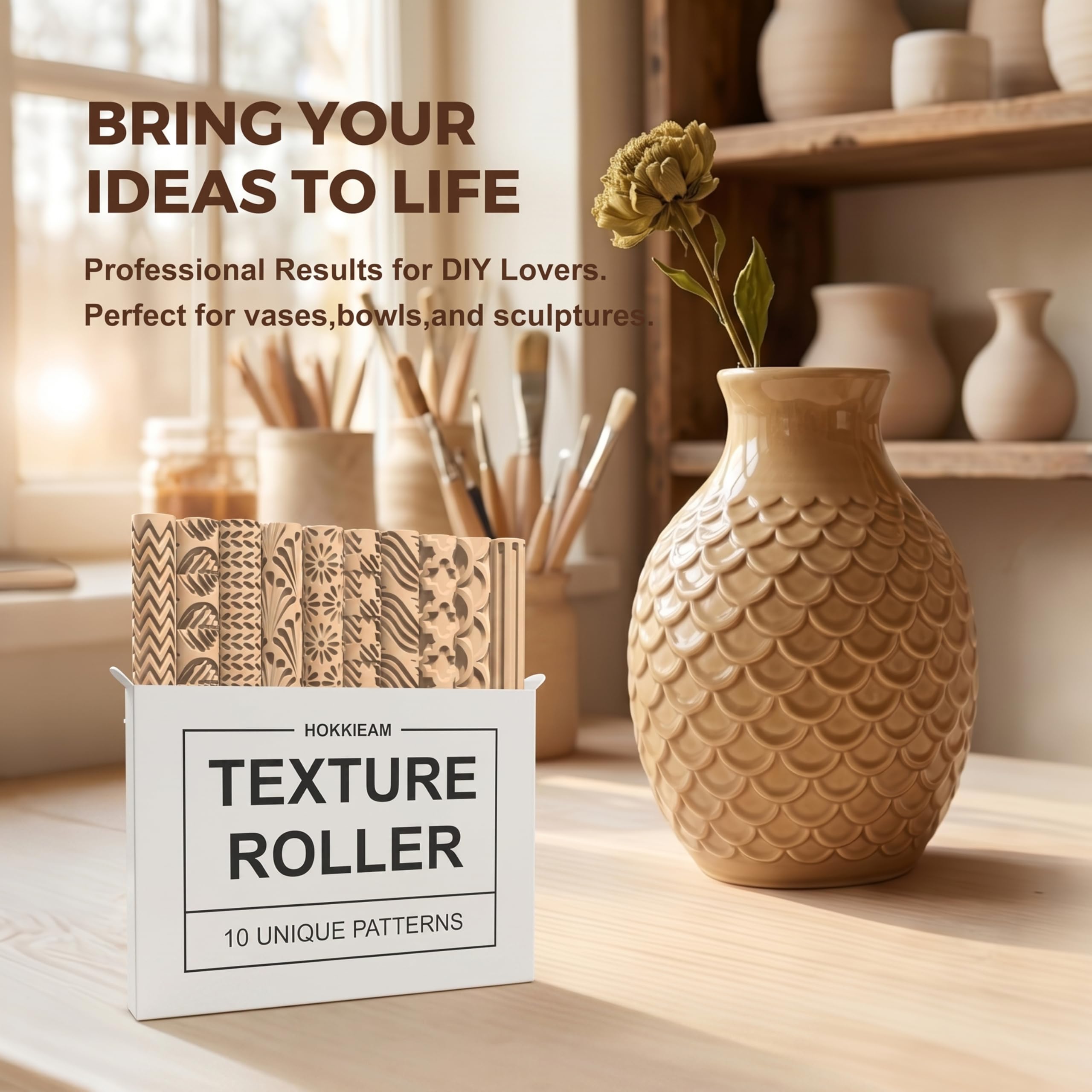 Clay Texture Rollers - 10 Pack -8