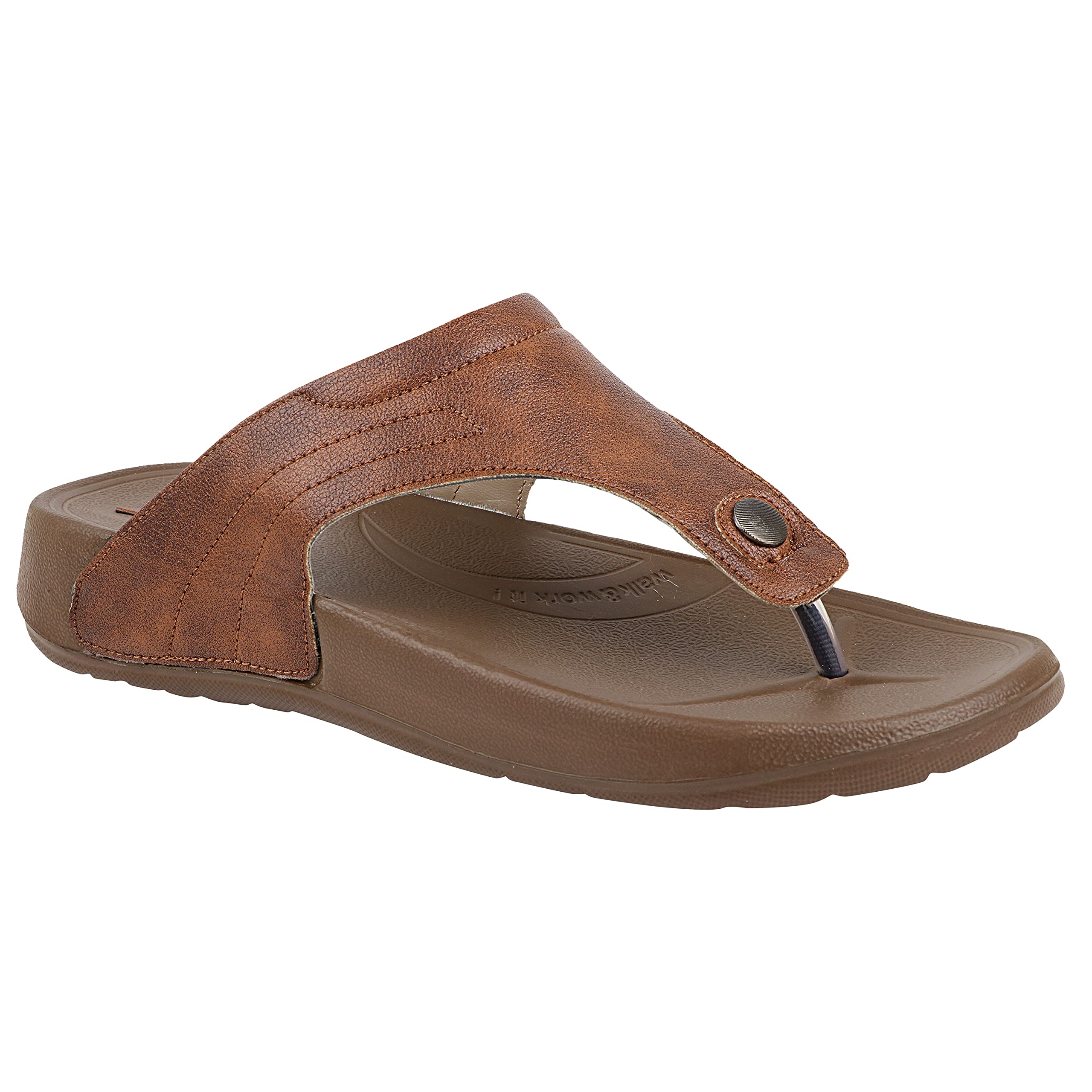 WELCOME Mens Tan Flip-Flop-9 Kids UK (GLF-1) (B09832427R) Amazon Price History, Amazon Price Tracker