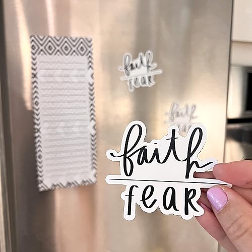 Miniatura 2 de Christian magnets  Religious magnets  Faith fridge magnets  Bible verse magnets  Faith over fear magnet