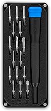 iFixit Minnow Precision bit Set, práctico Juego de Puntas para Llevar con 16 Puntas de precisión (4 mm) y Mango Destornillador para Reparar