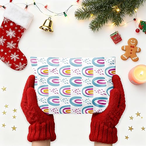 Miniatura 3 de SHIPKEY 100 sobres de polietileno de 10 x 13 pulgadas, bolsas de polietileno de colores surtidos para envío con tiras autosellantes, bolsas de