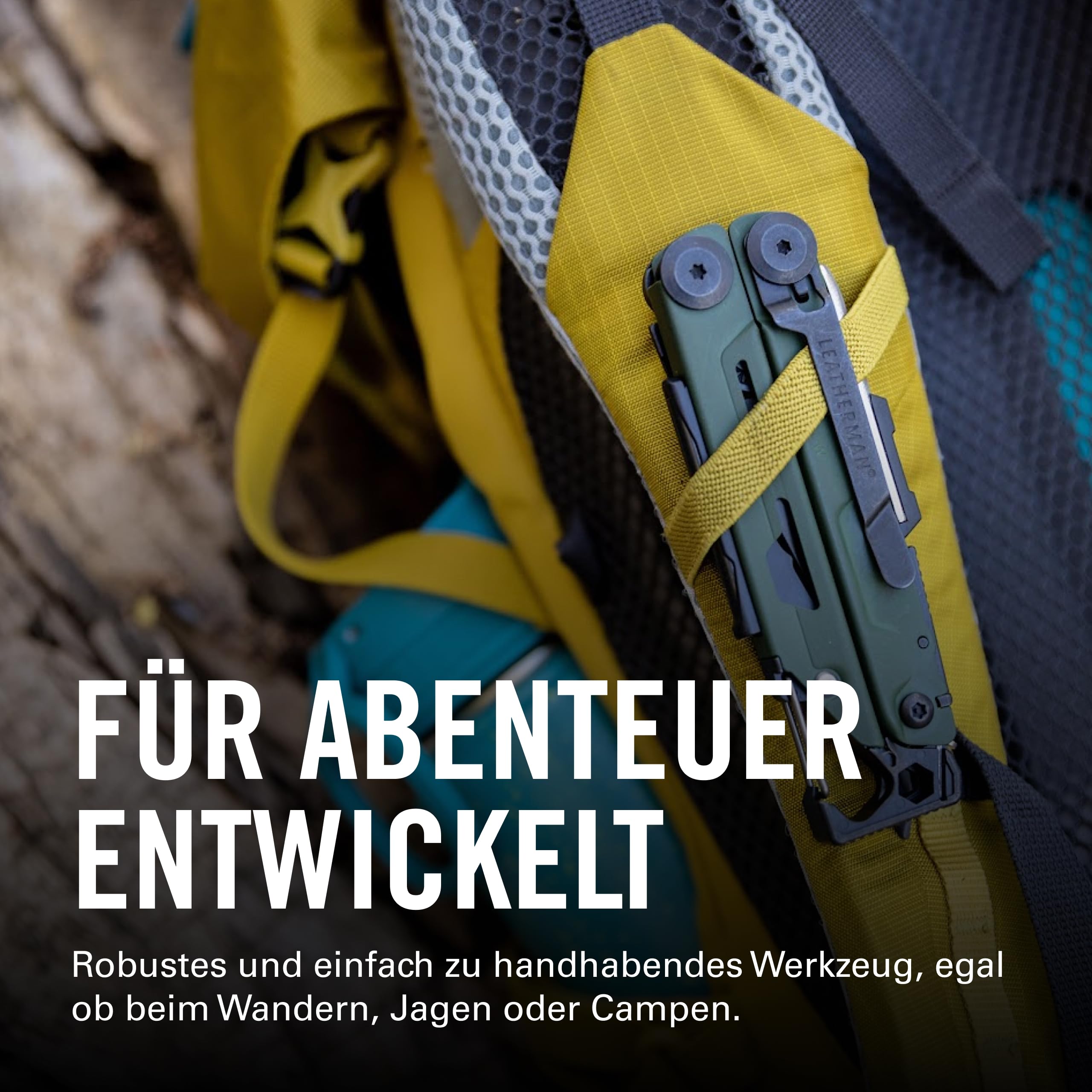 Leatherman Signal Multi-Tool - 19 Werkzeuge für Camping & Survival - Grün