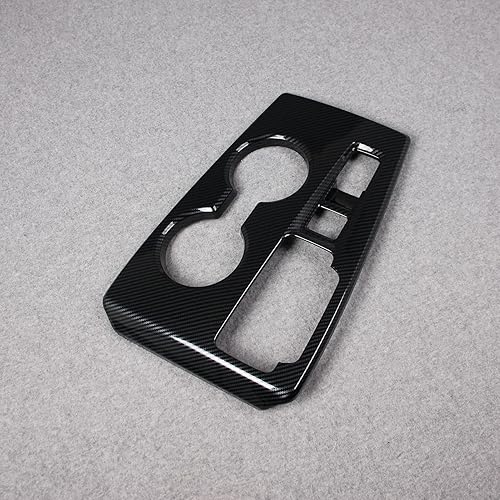 Miniatura 4 de Para Honda Civic 2022 2023 2024 2025 Consola central delantera Panel de salpicadero, cubierta de portavasos con patrón de fibra de carbono