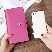 Vista 9 de Soporte para tarjetas de crédito RFID, organizador de tarjetas de visita de cuero con 96 ranuras para tarjetas, protector de funda para tarjetas