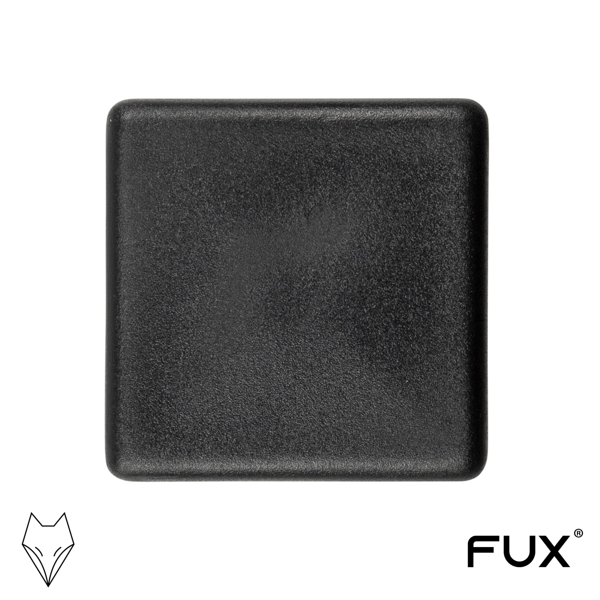 10 Tappi Per Tubi Quadrati In Plastica - Per Gambe Di Sedie E Mobili - Dimensioni 25x25 Mm - Colore Nero