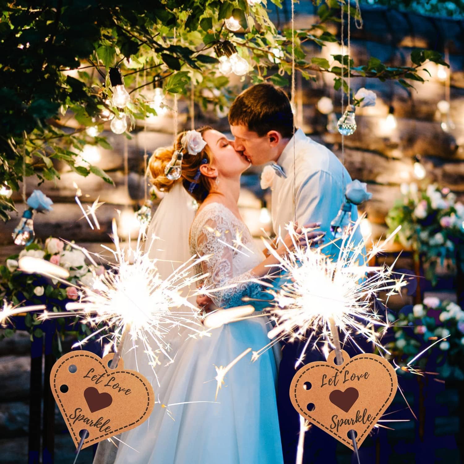 100 Etichette Carta Kraft Per Candele Magiche - Con Striscia Accendifiammiferi - Foto 2