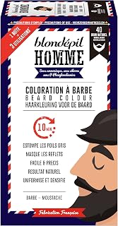 Blondépil hombre Coloración a la barba marrón Natural barba/bigote Kit 3 usos - paquete de 2