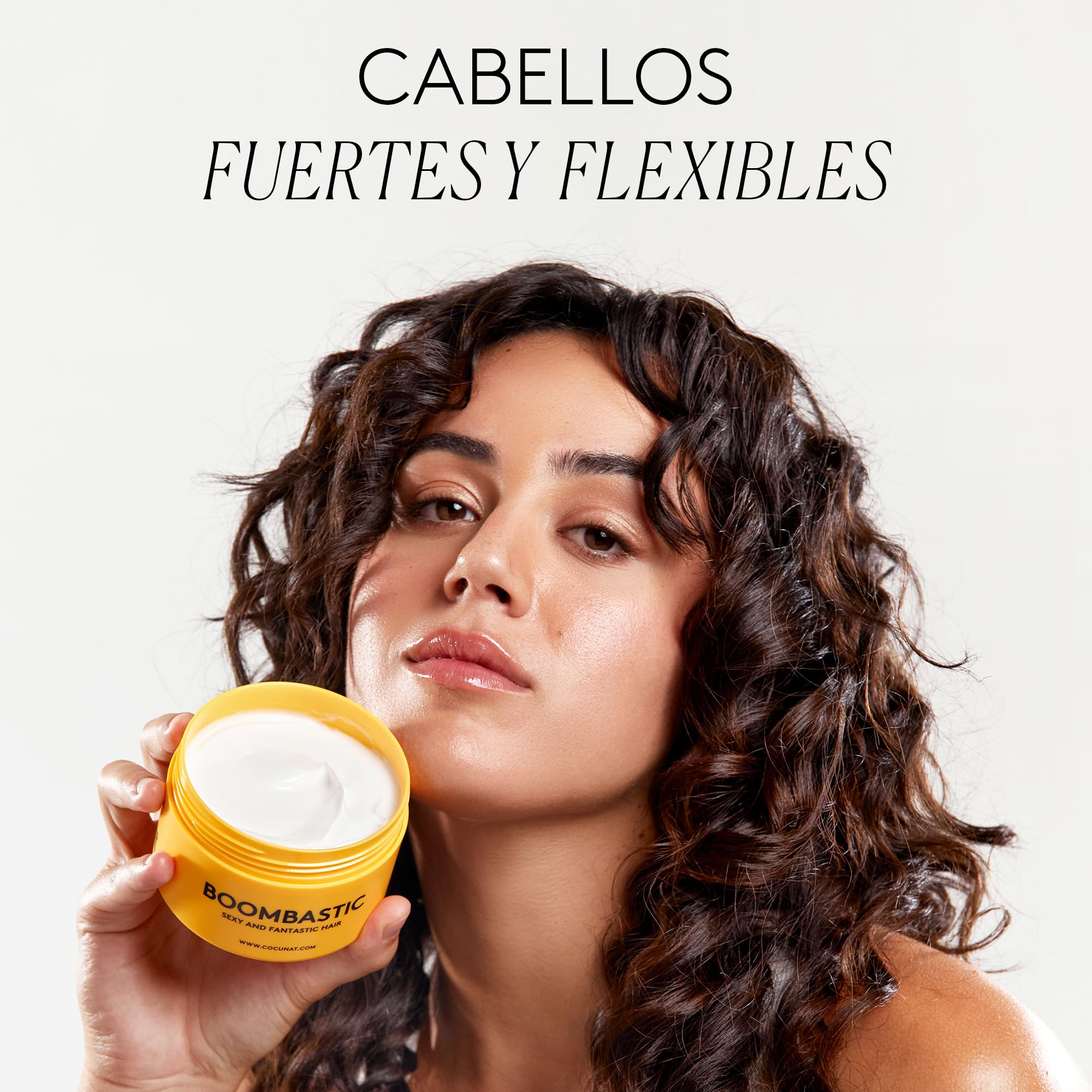 COCUNAT Boombastic + Sérum Argán Mascarilla Capilar Anti Frizz 200+30ml | Mascarilla ultra nutritiva con Ácidos Láurico y Linoleico + Sérum de Argán sin aclarado. Sin siliconas.
