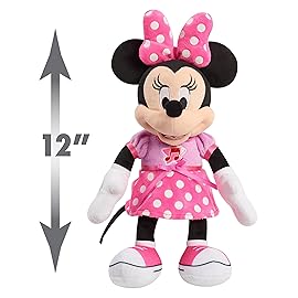 Disney Junior Mickey Mouse Funhouse Singing Fun Minnie Mouse 13 Inch Lights and Sounds Feature Feature Plush, Sings Bowtoons Theme Song, Kids Toys for Ages 3 Up by Just Play