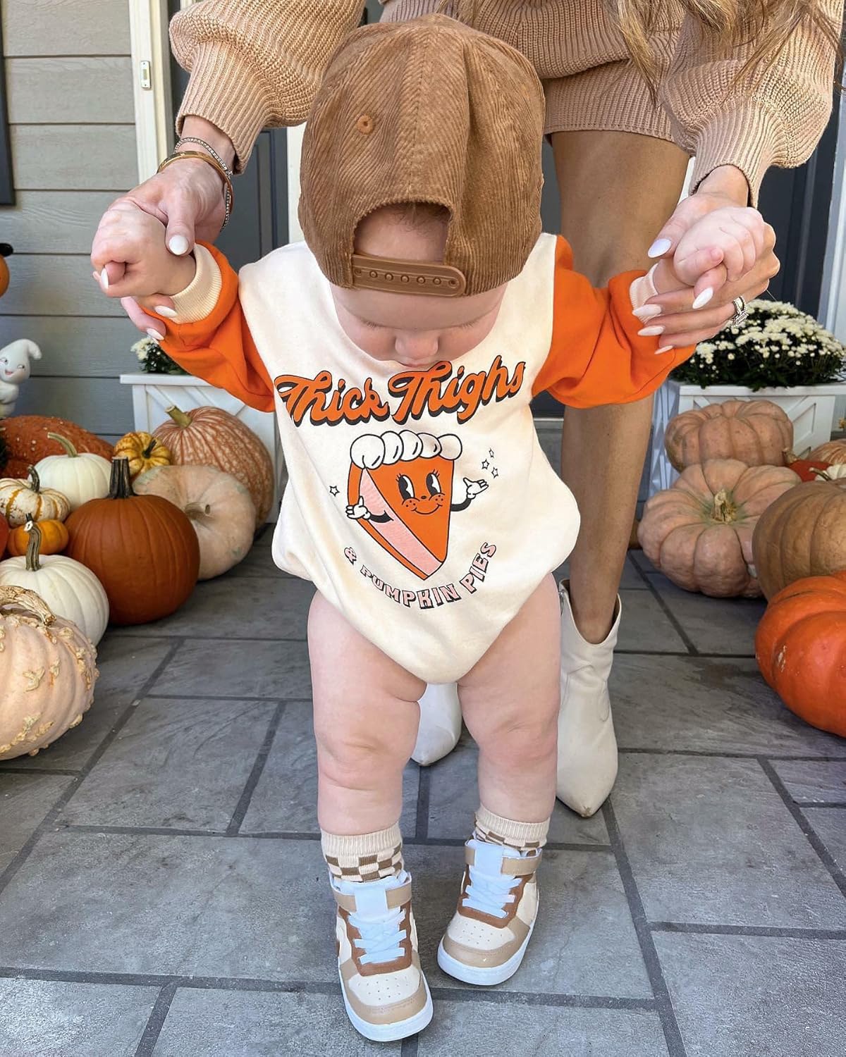 MoZiKQin Baby Girl Boy Crewneck Sweatshirt Oversized Sweater Romper Long Sleeve Pullover Top Cute Fall Winter Clothes - Image 3