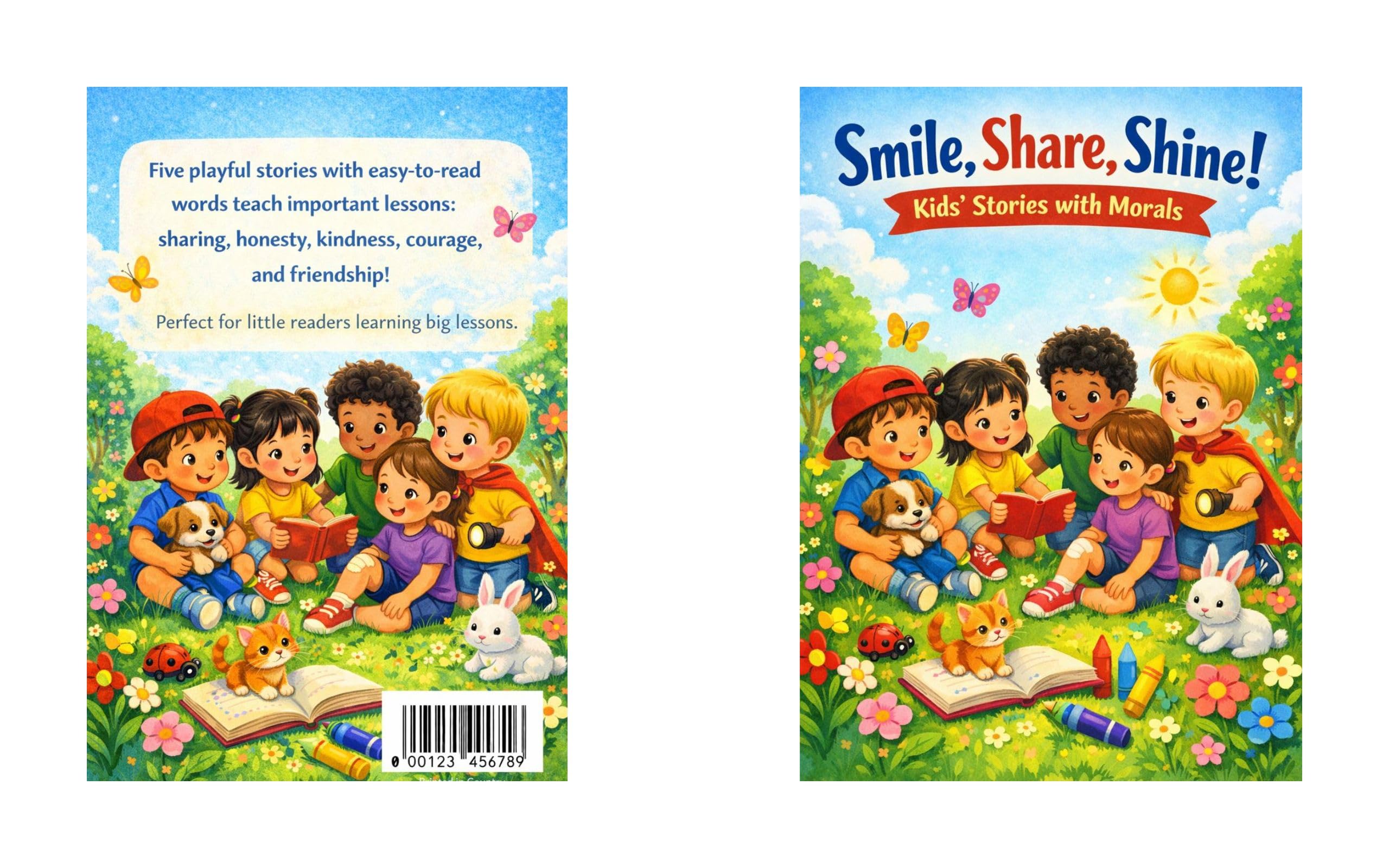 Smile, Share, Shine! Kids’ Stories with Morals (English Edition)