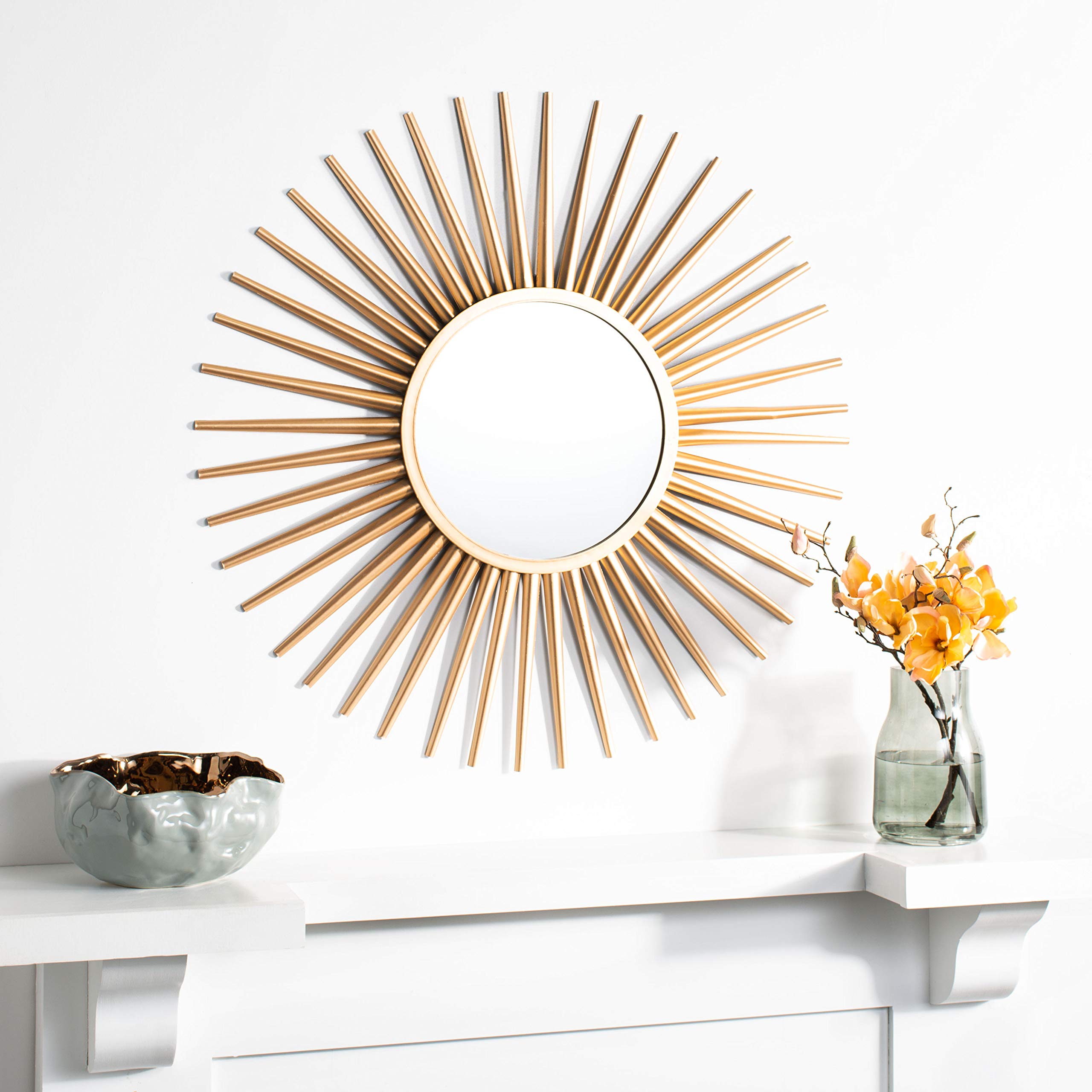 Safavieh Home Zyla Gold Sunburst 36-inch Decorative Accent Mirror