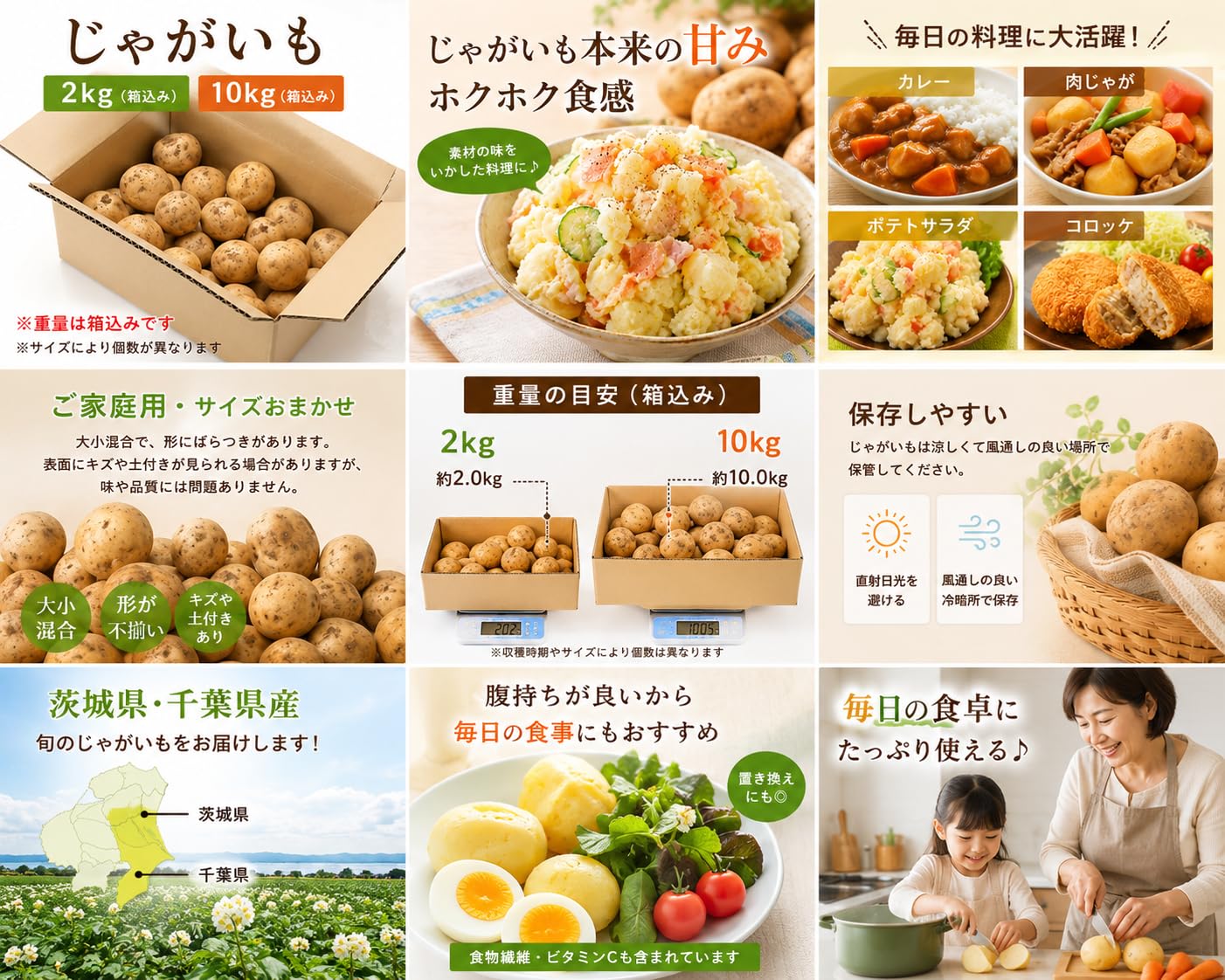 Amazon.co.jp: じゃがいも 訳あり 2kg ジャガイモ 新じゃが サイズ