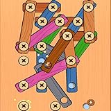Unscrew Puzzle - Wood Nuts and Bolts