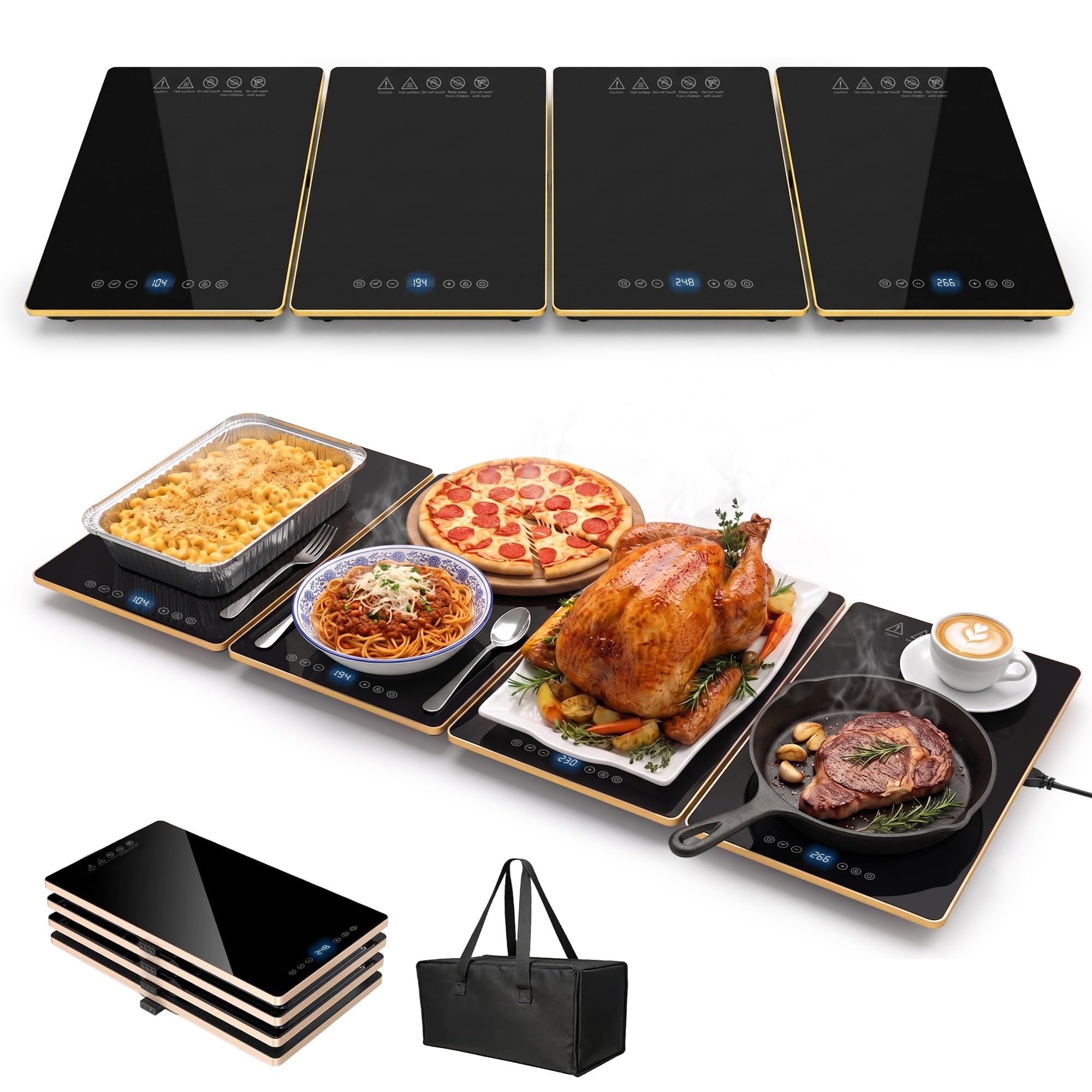 Warming Trays for Buffets Party Extra Large 41"x15", Warming Mat for Food