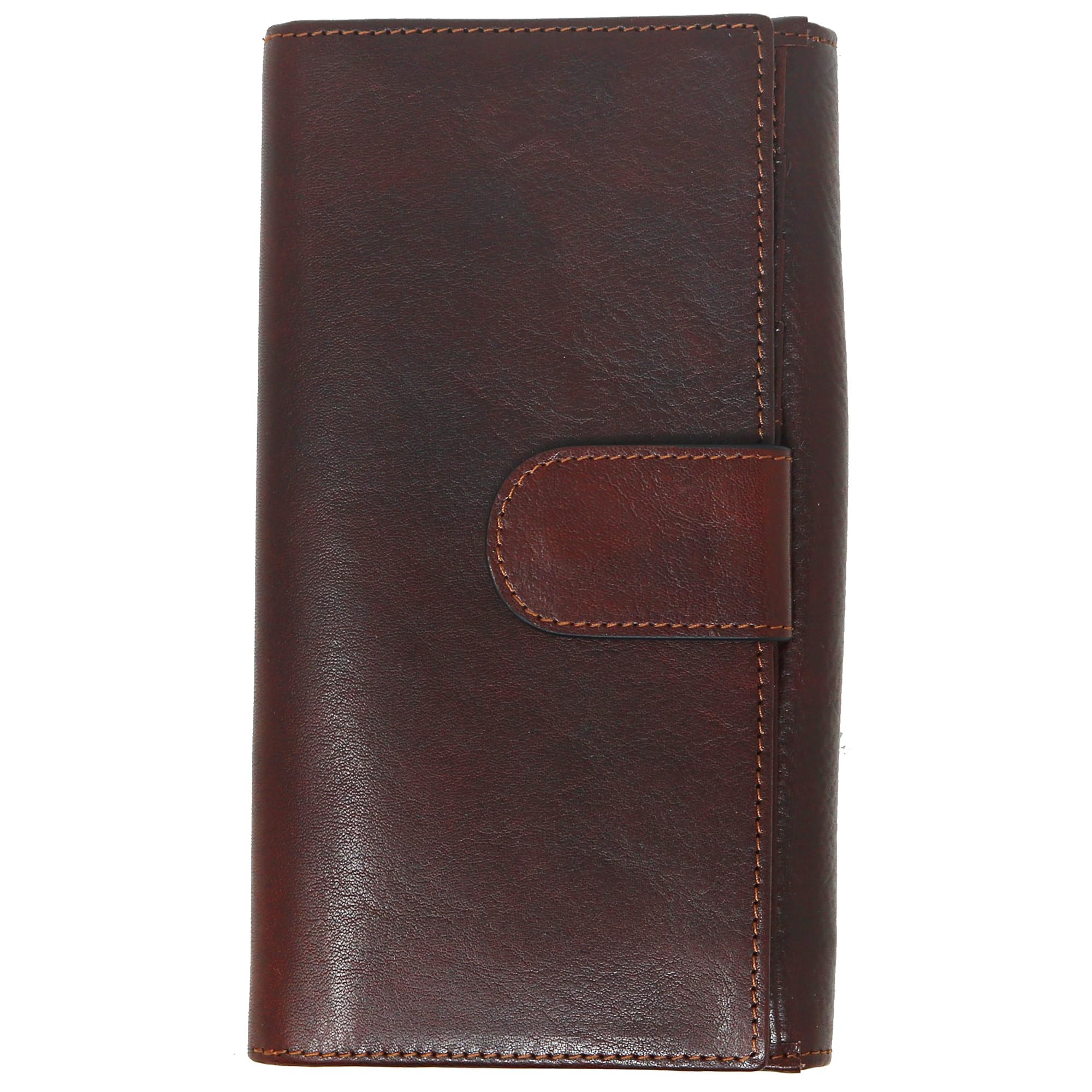 Floto Roma Checkbook Wallet (Brown)