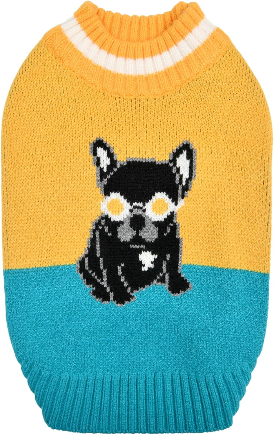 Puppia Kylo Dog Knit Sweater Winter Season for Small and Medium Dogs, Navy, Small