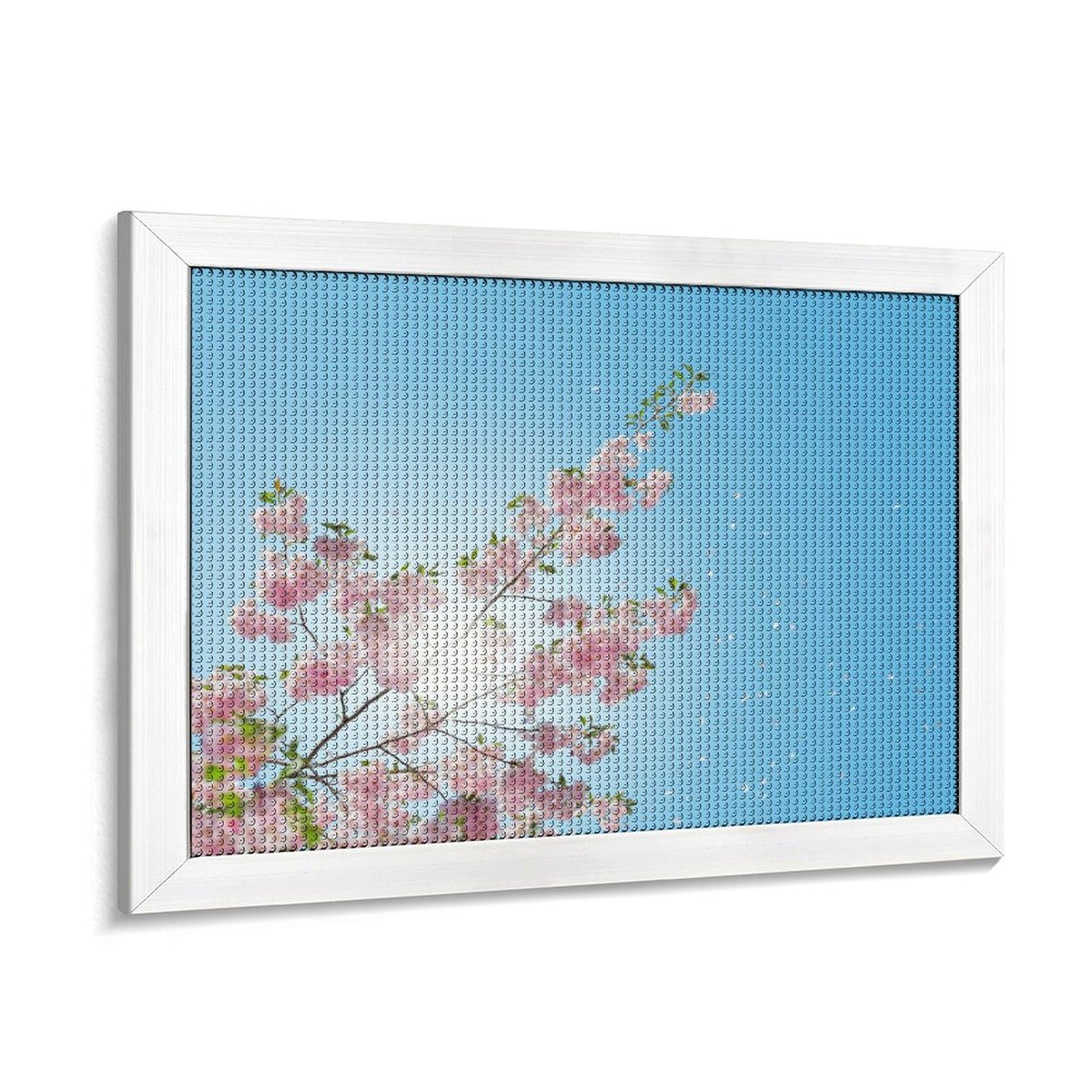 Amazon.co.jp: ダイヤモンドアート 青空に映える桜 ダイヤモンド刺繍