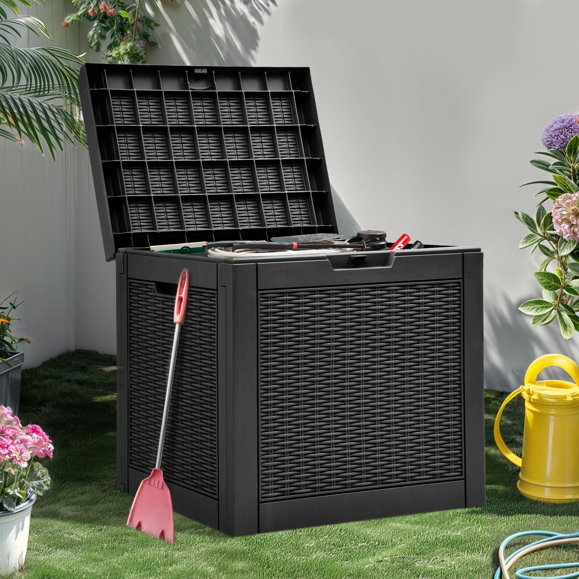 Snapklik.com : YITAHOME 32 Gallon Outdoor Storage Box, Water Resistant ...
