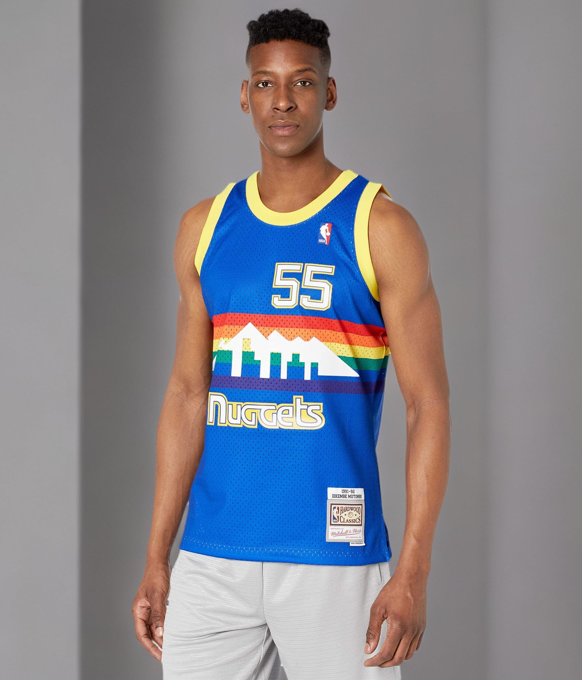 Mitchell & Ness Dikembe Mutombo #55 Denver Nuggets NBA Swingman