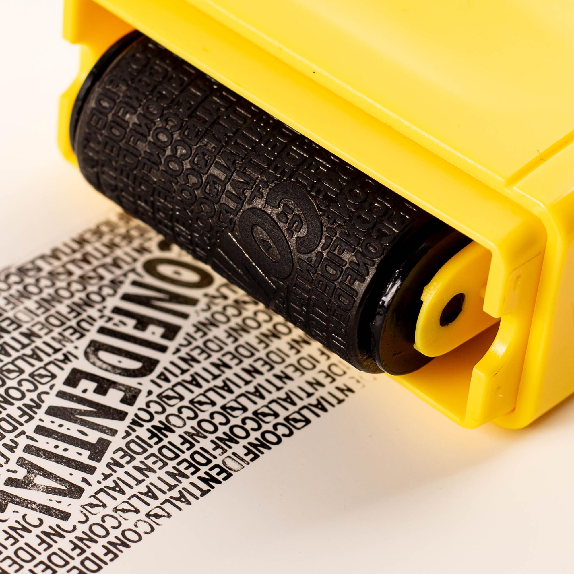 Privacy ID Address Blocker Stamp - Identity Theft Protection & Personal Data Security Defender with 3 Refills (Wide Yellow) - Image 3