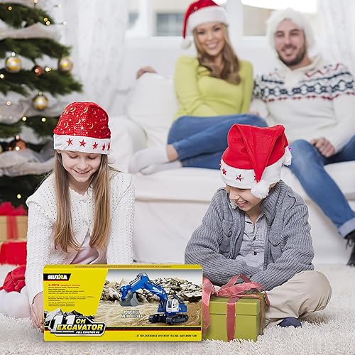 Miniatura 7 de UNIH Excavadora de juguete a control remoto para niños, 12 canales 2.4G RC Excavadoras para niños de 4 5 6 7 8 9 años, excavadoras RC a escala 114,