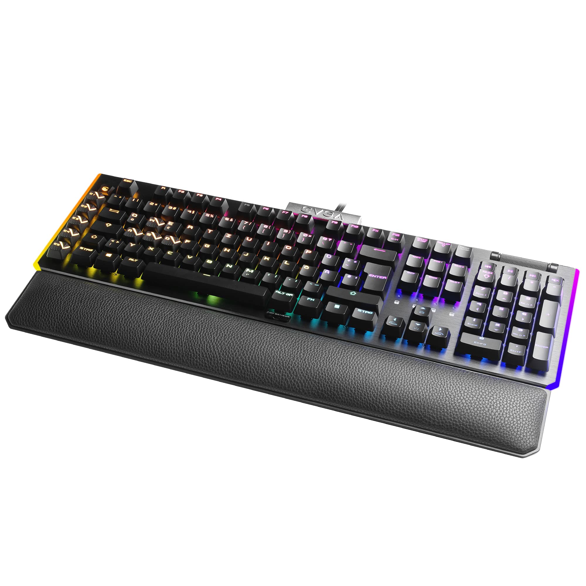 EVGA Z20 RGB Optical Mechanical Gaming Keyboard, RGB Backlit LED, Optical Mechanical Switches (liniowe) 811-W1-20DE-K2 czarna