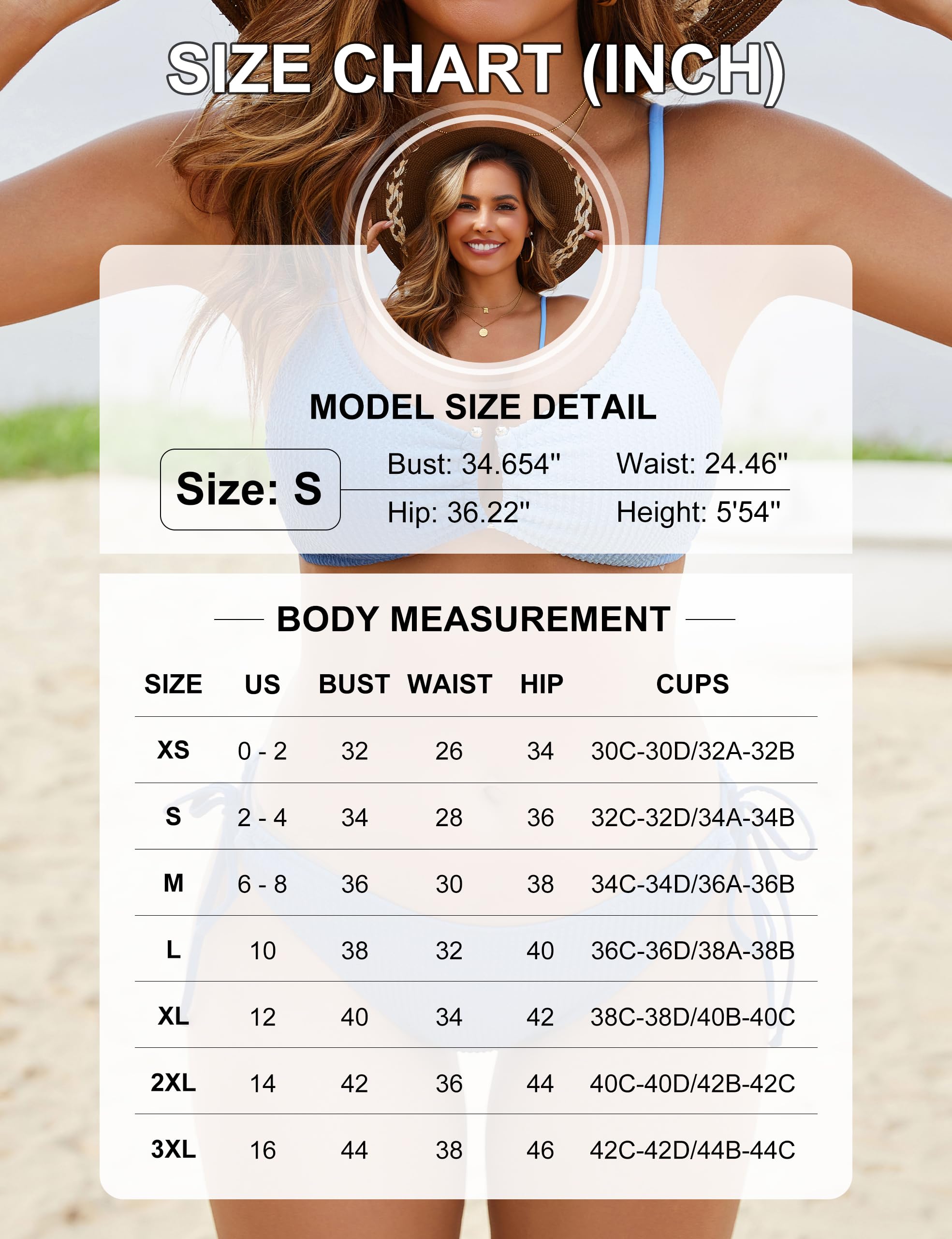 Blooming Jelly Damen Bikini Set Low Waist Push Up Sexy Zweiteiliger Badeanzug Rippstoff Colorblock Bademode