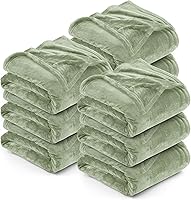 Vista 58 de Utopia Bedding - Manta de vellón de lujo, mullida, antiestática; manta de suave microfibra de 8.8 oz/yd² (300 g/m²) para sofá y cama; tamaño Negro