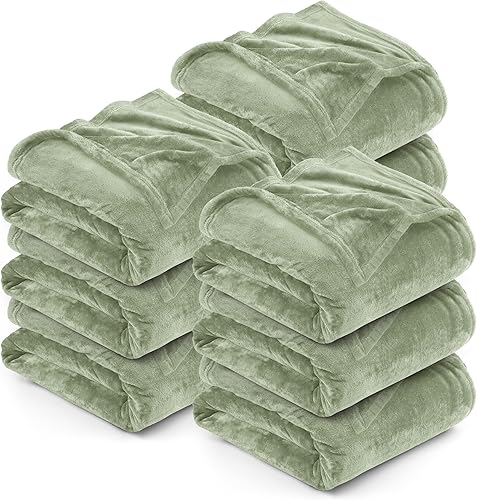 Vista 55 de Utopia Bedding - Manta de vellón de lujo, mullida, antiestática; manta de suave microfibra de 8.8 oz/yd² (300 g/m²) para cama; tamaño matrimonial