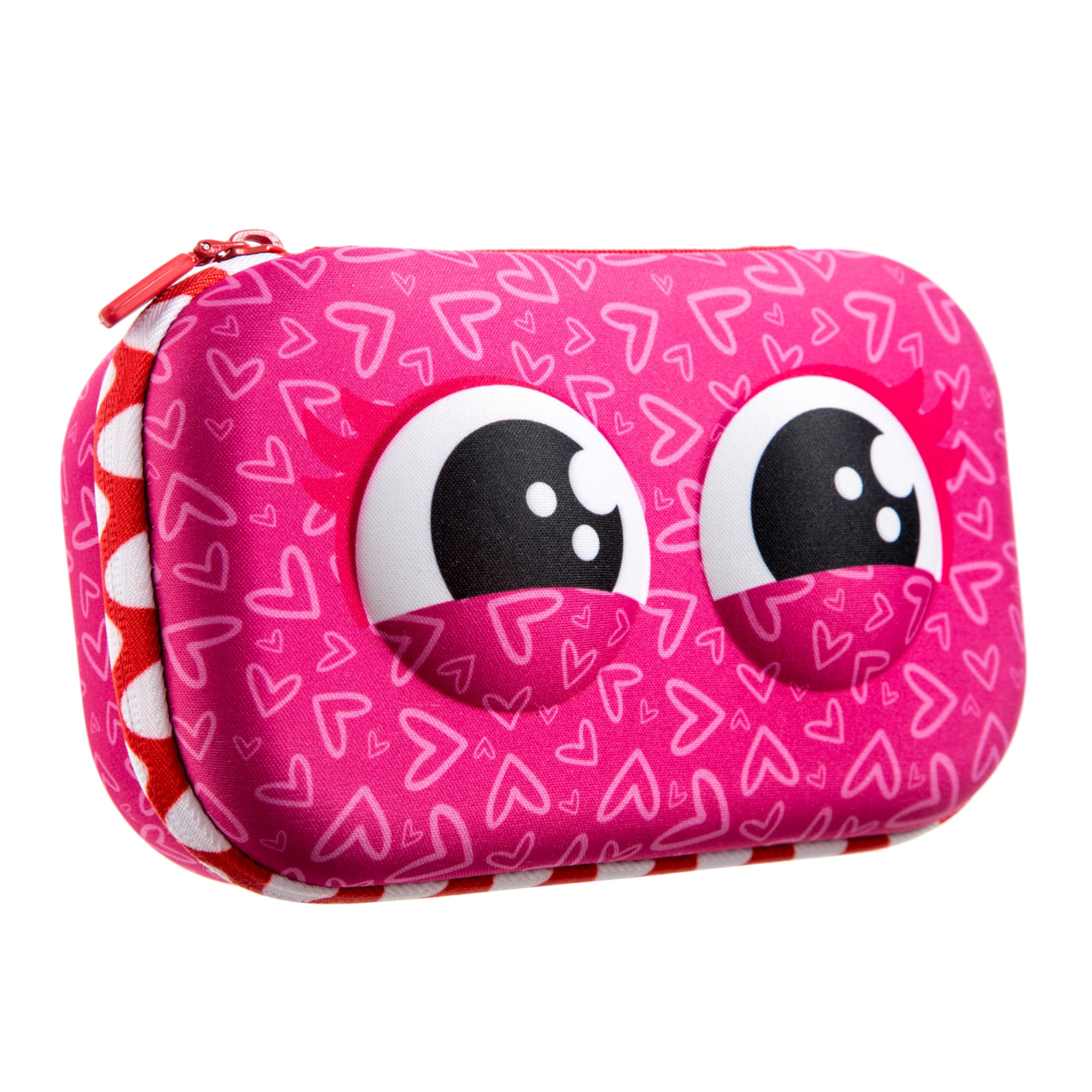 ZIPIT Wildlings Estuche para niñas | Grande Estuche para lápices | Estuche escolar para niños (rosa)