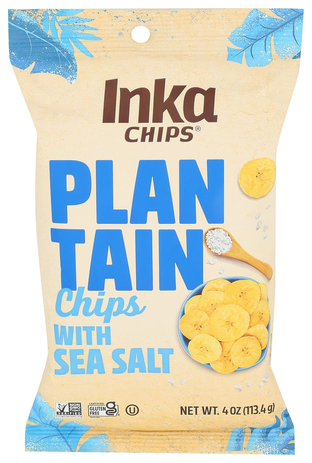 Inka Plantain Chips, Sea Salt, 4 Ounce Inka Plantain Chips, Sea Salt, 4 Ounce