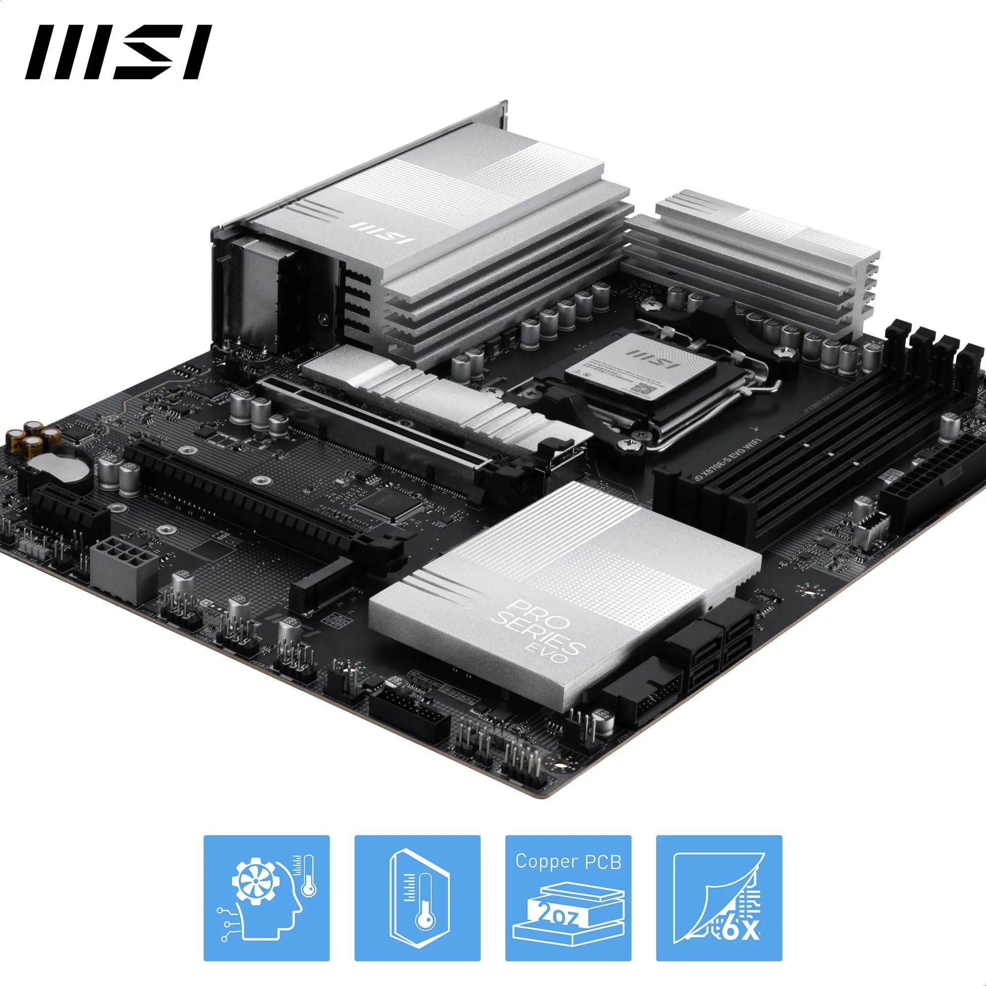 Amazon.com: MSI PRO X870E-S EVO WiFi Motherboard, ATX - Supports