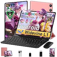 2026 Tablet Android 15 10 Pollici con 64GB ROM +2TB TF, 5G WiFi 6